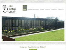 Tablet Screenshot of claycottagecattery.co.uk